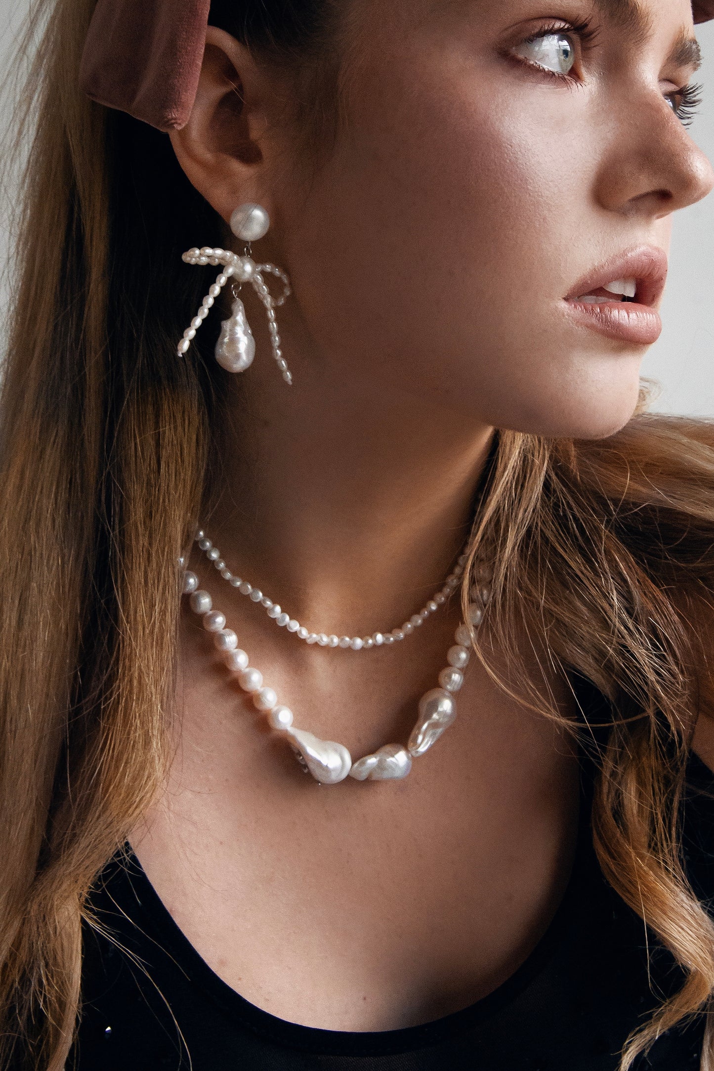 Nala Baroque Pearl Necklace